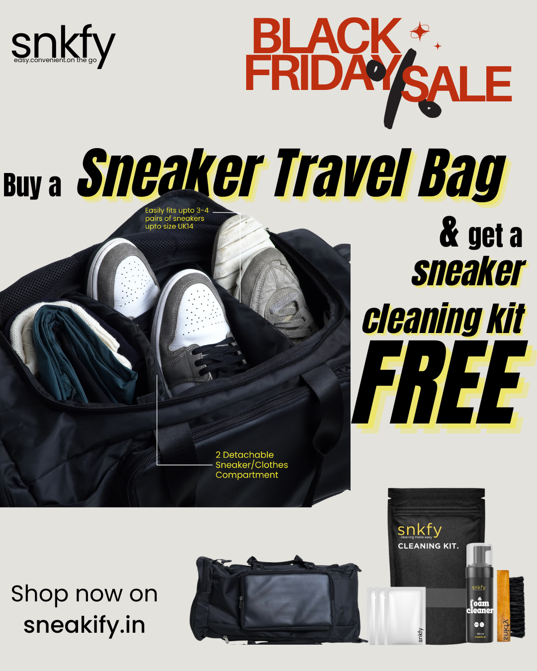 Snkfy Travel Sneaker Bag